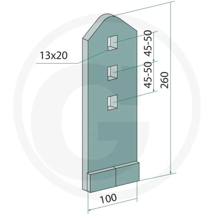 HEAVY DUTY HARDMETALEN SLIJTDEEL  WERKBREEDTE 100MM