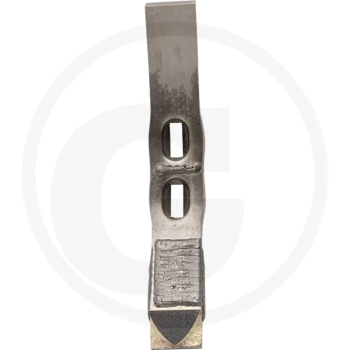 Heavy duty schaarpunt met hardgesoldeerde hardmetalen slijtplaat - afmetingen: 400 x 60 x 20 mm