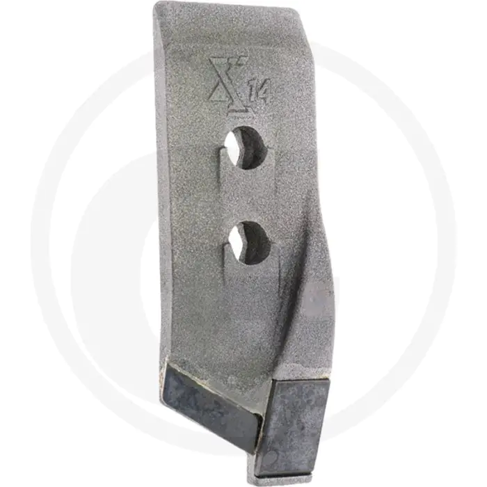 Heavy duty schaarpunt rechts passend voor 179340005,179340006 - gatafstand 45mm, 2x 1801240hu10