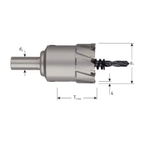Rotec HM Gatfrees 'Heavy-Duty', TMAX=55, ø25,0