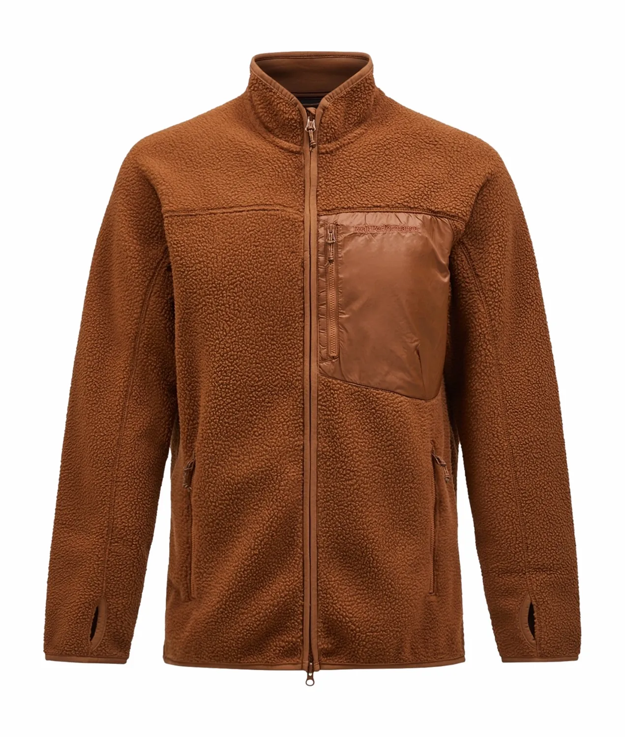 Vest Peak Performance Men Pile Zip Jacket Emperador
